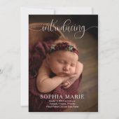 Faire connaître les faire-part de naissance Photo  (Devant)