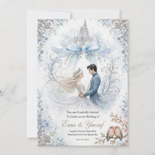 Faire conte de fées Invitation de mariage Château