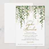 Faire couronne végétale romantique pour invitation (Devant / Derrière)