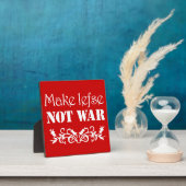 Faire de la gauche pas de la plaque de guerre (Insitu)