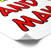 Faire de l'Adulte Stop Funny Poster (Coin)