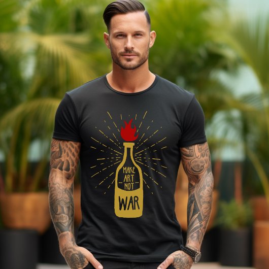 Faire de l'art pas de la guerre T-shirt