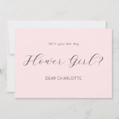 Faire de moi demoiselle d'honneur Invitation Scrip (Devant)