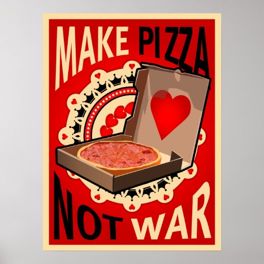 FAIRE DE PIZZA PAS DE POSTER DE GUERRE (Devant)