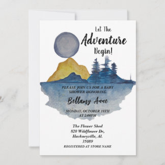 Faire débuter l'aventure Baby Shower Invitation