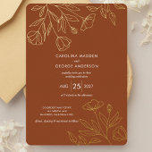 Faire découpure florale Invitation de mariage en f