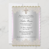 Faire dentelle et invitation de baptême/cathéchism (Devant)