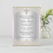 Faire dentelle et invitation de baptême/cathéchism (Debout devant)