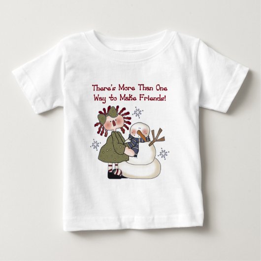 Faire des amis T-shirts et cadeaux Snowman (Devant)