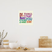 Faire des choses - Affiche d'inspiration (Cuisine)