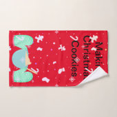 Faire des cookies de Noël (Serviette à main)
