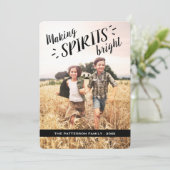 Faire des esprits brillant Hip Carte photo de vaca (Debout devant)