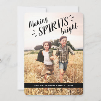 Faire des esprits brillant Hip Carte photo de vaca