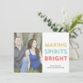 Faire des esprits brillants Carte Plat Photo de No (Debout devant)