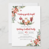 Faire des esprits brillants Noël Fête Invitation (Devant)