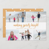 Faire des esprits un Carte photo de vacances brill (Devant / Derrière)