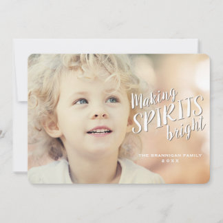 Faire des esprits un Carte photo de vacances brill