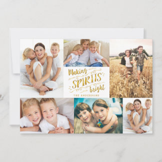Faire des esprits une carte de collage photo brill