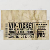 Faire des invitations d'anniversaire soi-même Part (Devant / Derrière)