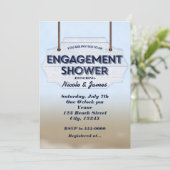 Faire des invitations de douche de fiançailles de  (Debout devant)