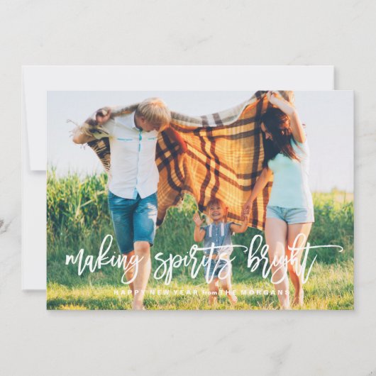 FAIRE DES SPIRITS BRILLANT carte de vacances photo (Devant)