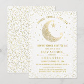 Faire dodo, petite étoile, invitation pour une bab (Devant / Derrière)
