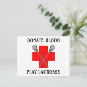 Faire don de sang Lacrosse Cartes de jeu (Debout devant)
