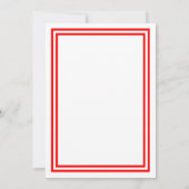 Faire-Double Rouge - Faire-Part de Mariage 5x7 (Dos)