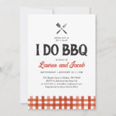 Faire du BBQ Invitation de Fête de Mariage de Coup (Devant)