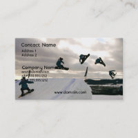 Faire du surf des neiges le carte de visite de