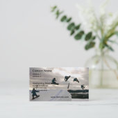 Faire du surf des neiges le carte de visite de (Debout devant)