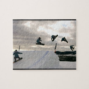 Faire du surf des neiges le puzzle de tours