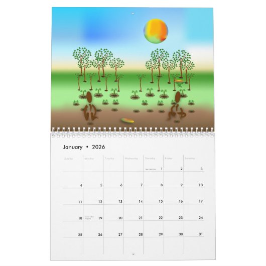 Faire du vert avec le calendrier Zinglees (Jan 2026)