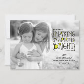 Faire éclater les esprits sur la carte de vacances (Devant)