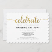 Faire écriture éditable invitation de graduation c (Dos)