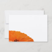 Faire Élégante Invitation de Mariage au Coquelicot (Dos)