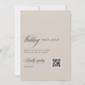 Faire Ensemble Forever Wedding Invitation Set Beig (Dos)