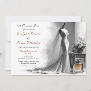 Faire esquisse de mariage romantique vintage carte