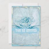 Faire Fleurir Plume Invitation de Mariage Oiseau d (Devant)
