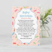 Faire formulation invitations de baby sprinkle gar (Debout devant)