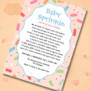 Faire formulation invitations de baby sprinkle gar