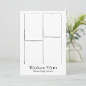 Faire IMPRIMER VITE 4 PHOTO Cartes d'annonce de re (Debout devant)