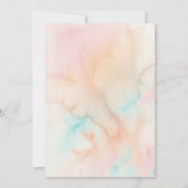 Faire Invitation à l'aquarelle pastel | Douce rose (Dos)