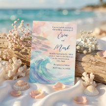 Faire Invitation à l'aquarelle pastel | Douce rose