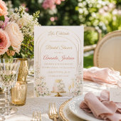 Faire invitation arc en or rose