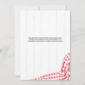 Faire invitation BBQ pour fête de couples Shower a (Dos)