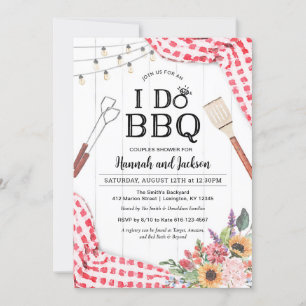 Faire invitation BBQ pour fête de couples Shower a