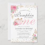 Faire invitation d'anniversaire 1ère année Fleur d (Devant)