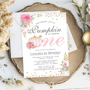 Faire invitation d'anniversaire 1ère année Fleur d
