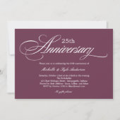 Faire invitation d'anniversaire de mariage - Écrit (Devant)